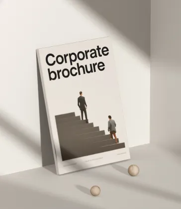 Glue binding book brochures