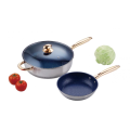 Steel frying pan with nonstick coating