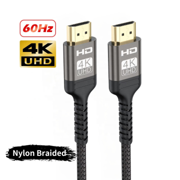 Szybki kabel HDMI z aktywną technologią światłowodową, 19+1 złącze, 2,0 V, obsługa 4K, 1M, 2M i 3M - Nylonowa konstrukcja pleciona