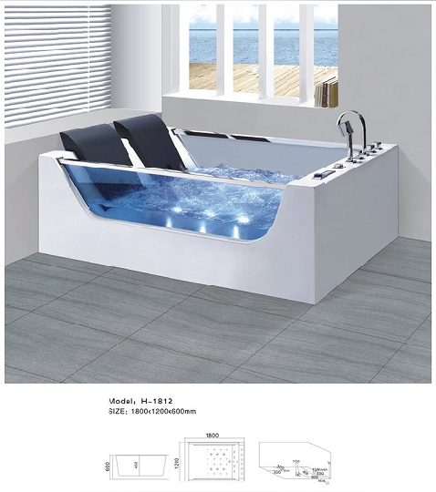 Free Standing Bathroom Massage Whirlpool Bathtub Bath Tub