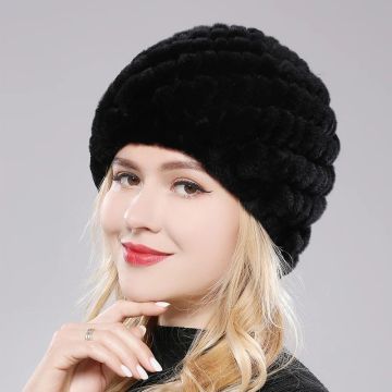 Winter Frauen für Kunstpelzhüte - flauschige Mütze für kaltes Wetter Skifahren