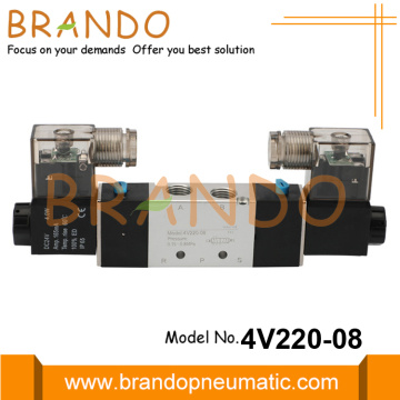 4V220-08 Airtac Type Pneumatic Double Solenoid Valve 24V