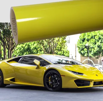 Super Gloss Lemon Yellow Vinyl Wrap