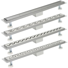 Drain de plancher en acier inoxydable anti-odeur linéaire 304 pour cuisine