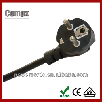10A 16A 250V European standard h05vv-f 3g1.5mm2 power cord