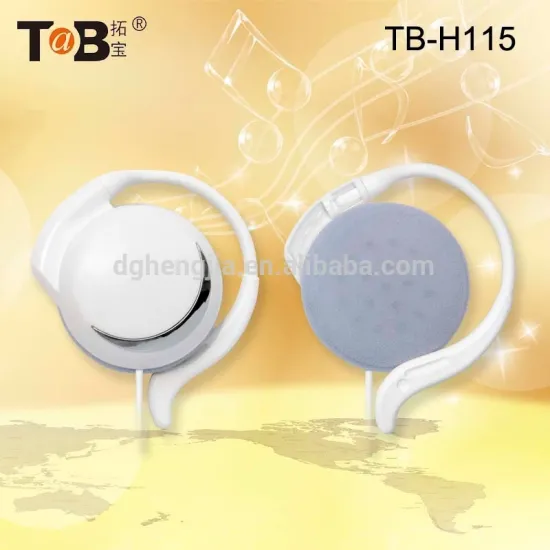 2015 promotion cheapest smiling face ear hook earphones from China manufacturer