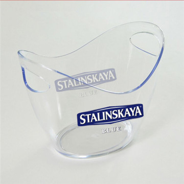 Christmas promotional handle plastic ice bucket