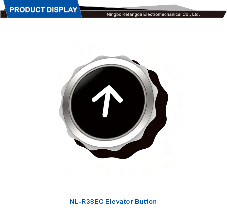 Flat glass lettering button