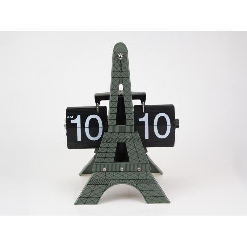 Magnificent 3D Eiffel-Tower-Form-Flip-Uhr