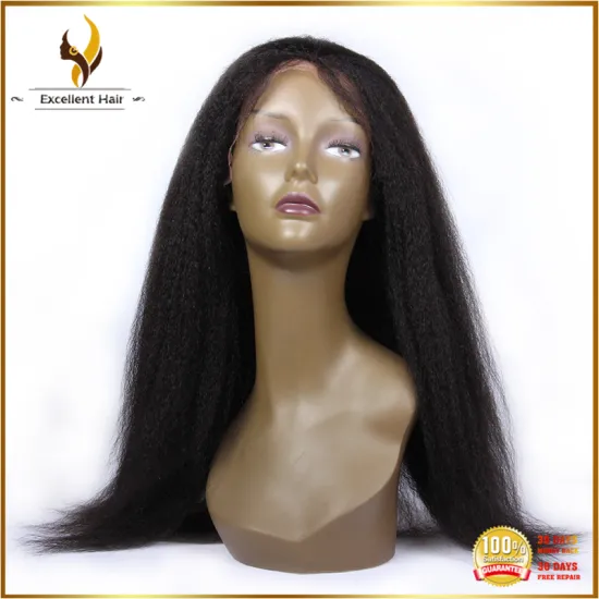 Hot woman saxi indian hair kinky straight virgin human hair lace front wigs
