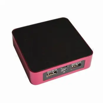 Portable Charger with 6,600mAh Capacity, Dual-USB Output