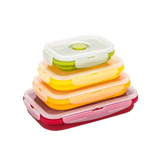 Silicone Rectangle Foldable Collapsible Storage Container Set: Your Ultimate Solution for Convenient Food and Lunch Storage