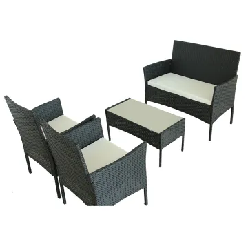 Popular Garden Furniture Rattan Furniture Outdoor 4PCS Garden Sets Rattan Sofa Set