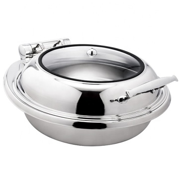 Newbel Circular Hydraulic Buffet Stove with Glass Cover