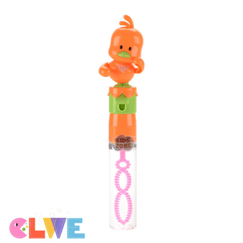 Orange dancing duck bubble wand