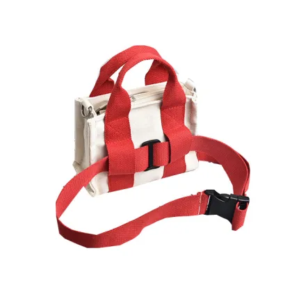Korean Style Stylish Canvas Waist Hand Bag