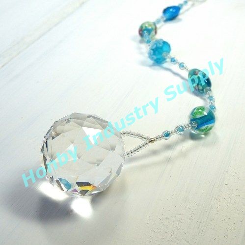 20mm Size Clear Color Faceted Round Shape Bracelets Crystal Beads