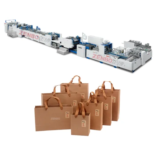 Sheet-Fed Paper Bag Making Machine with Bottom Reinforced Cardboard