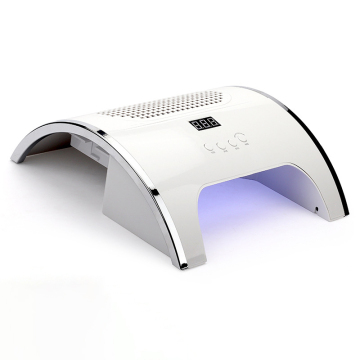 80W 2-in-1 Nail Lamp & Dust Collector: Combining UV LED Dryer and Vacuum Cleaner for Professional Manicures