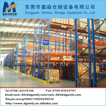 Steel pallet rack for warehouse storage