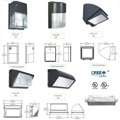 2100lm Waterproof Indoor Led Wall Lights, Ip65 26w Cree Led Lights For Home