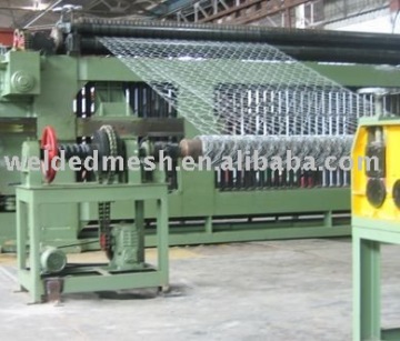 hexagonal wire mesh machine
