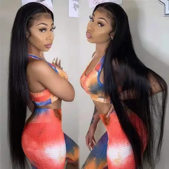 Transparent Lace Frontal Closure Wig Pure Handmade No Shedding Unprocessed Virgin Cuticle Aligned Wholesale Full Lace Front Wig