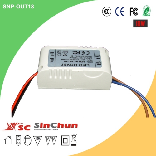 LED Panel Light LED Down Light Driver CE RoHS Approved (SNP-OUT18)