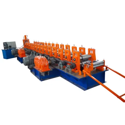 china supplier pallet good storage rack roff pillar roll former forming machine