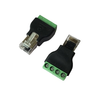 RJ45 to 4 Pin Terminal Converter Adapter