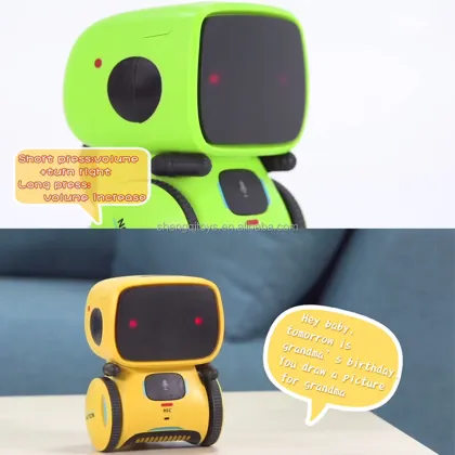 Interactive Kids Robot Toy: Voice-Controlled, Touch-Sensor, Dancing, Singing, and Recording Smart Robot Companion