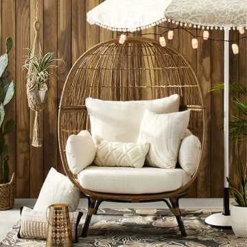 Outdoor Nordic Nest Rattan Lounge Chair