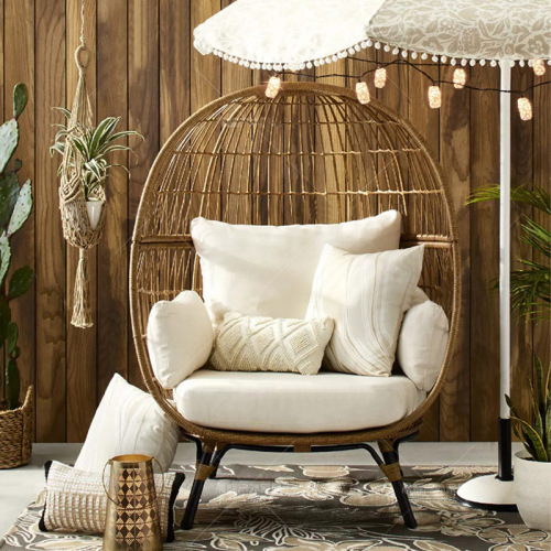 Outdoor Nordic Nest Rattan Lounge Chair