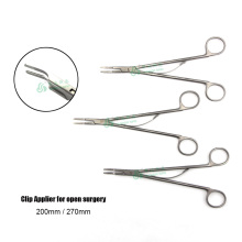 Aplicador de clip de titanio aplicador de clip de polímero de cirugía abierta