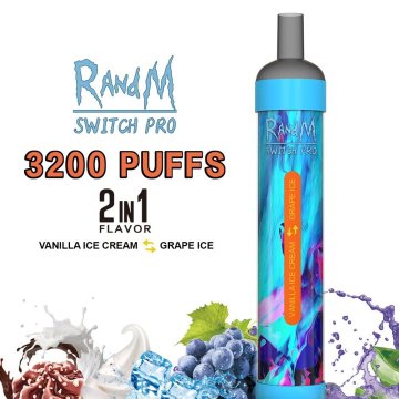 Mejor Calidad 3200puffs 10ml e Vape desechable líquido