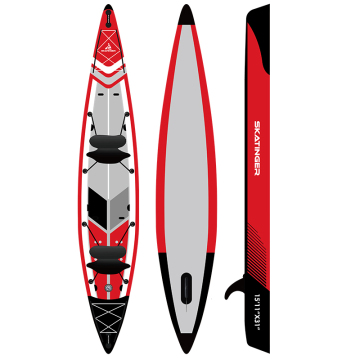 Factory Direct Inflatable PVC Drop Stitch 2-Person Fishing Kayak for Sale