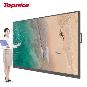 Topnice 65 Inch Interactive Pop Display Projection Smart Board for Conference Room and School
