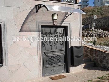 elegant design and retractable DIY window awning canopy with plastic bracket for hot sale