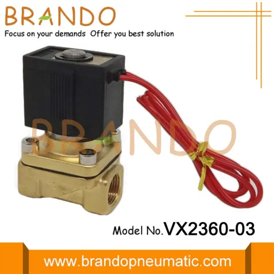 SMC Type VX2360-03 Brass Solenoid Valve 3/8 Inch
