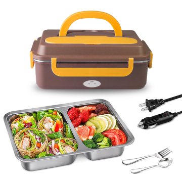 Portable 304 Stainless Steel Electric Lunch Box with Carry Bag