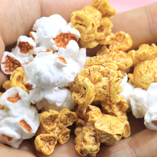 Mixed types Popcorn Food Shaped Resin Charms 3D Beads Kids Toy DIY Craft Decor Spacer Holiday Party Ornaments Charms