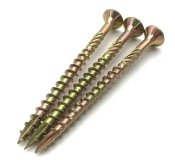 Zinc-Coated DIN 7505 POZI Drive Double Countersunk Head Screws for Chipboard
