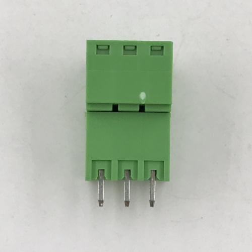 pluggable straight angle pin PCB terminal block