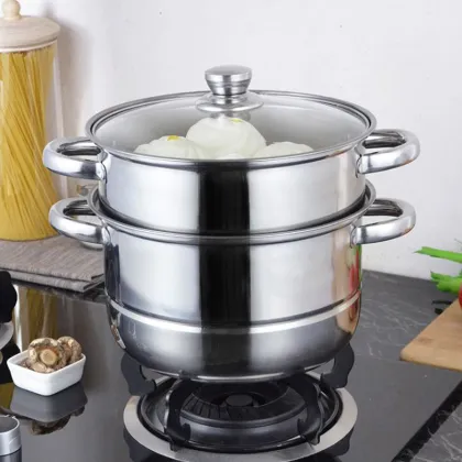 Multi-function Double Layer Steamer Pot Soup Pot