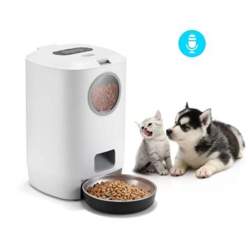 Intelligente PET -Feeder: 4,5L Automatische Katzen- und Hundefutterautomaten mit Timing -Quantifizierungs- und Aufzeichnungsfunktionen