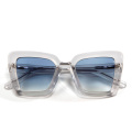 Gradient Pink Lens Acetate Sunglasses