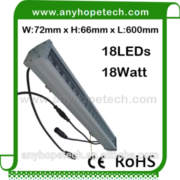 Premium Quality color changing 18LEDs 24V rgb18x1w led wall washer