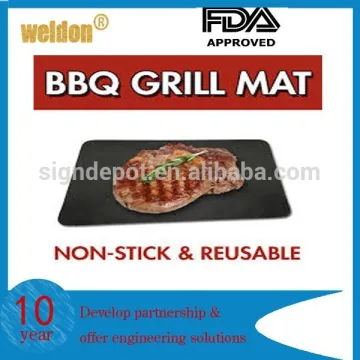 Flame Retardant Grease proof Waterproof BBQ Grill Mat
