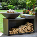 Corten Charcoal Fire Pit Grill