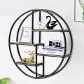 Tangkula Round Wall Shelf Tangkula Round Wall Shelf Wall-Mounted Circular Shelf Factory